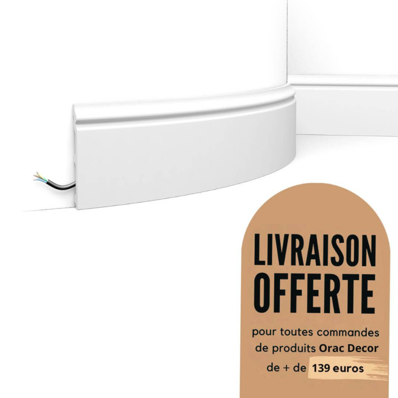 Plinthe design moulure décorative - Flex - CONTOUR - ORAC DECOR - SX118F