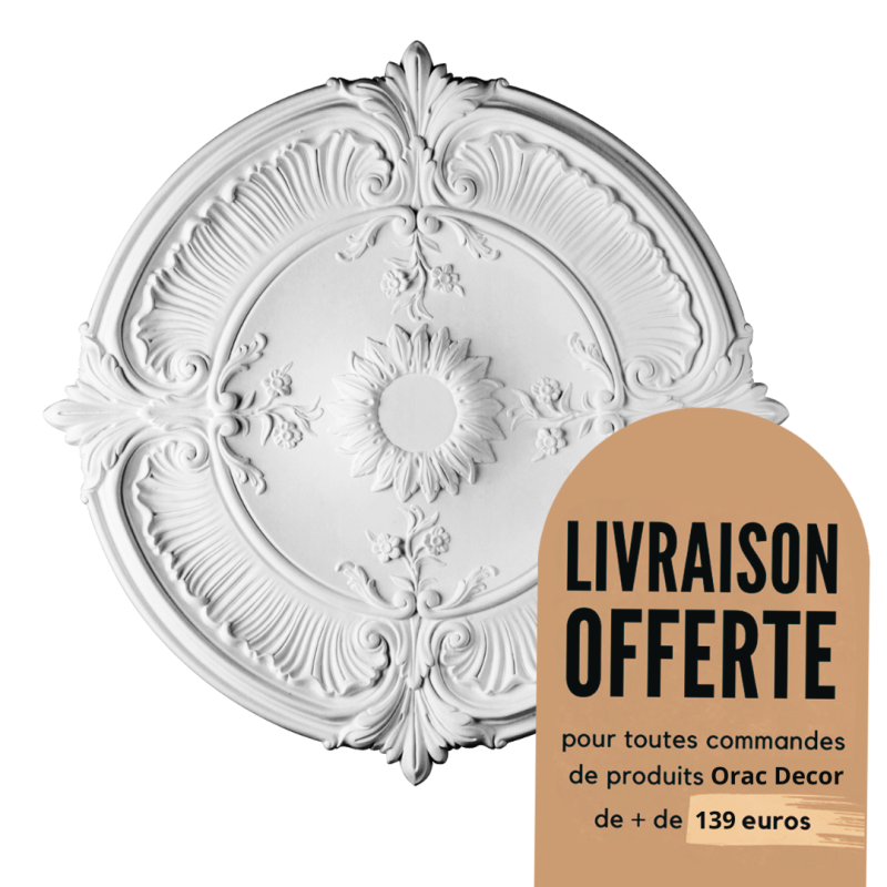 Rosace - Luxxus - moulure décorative Purotouch® - Orac Decor - R73