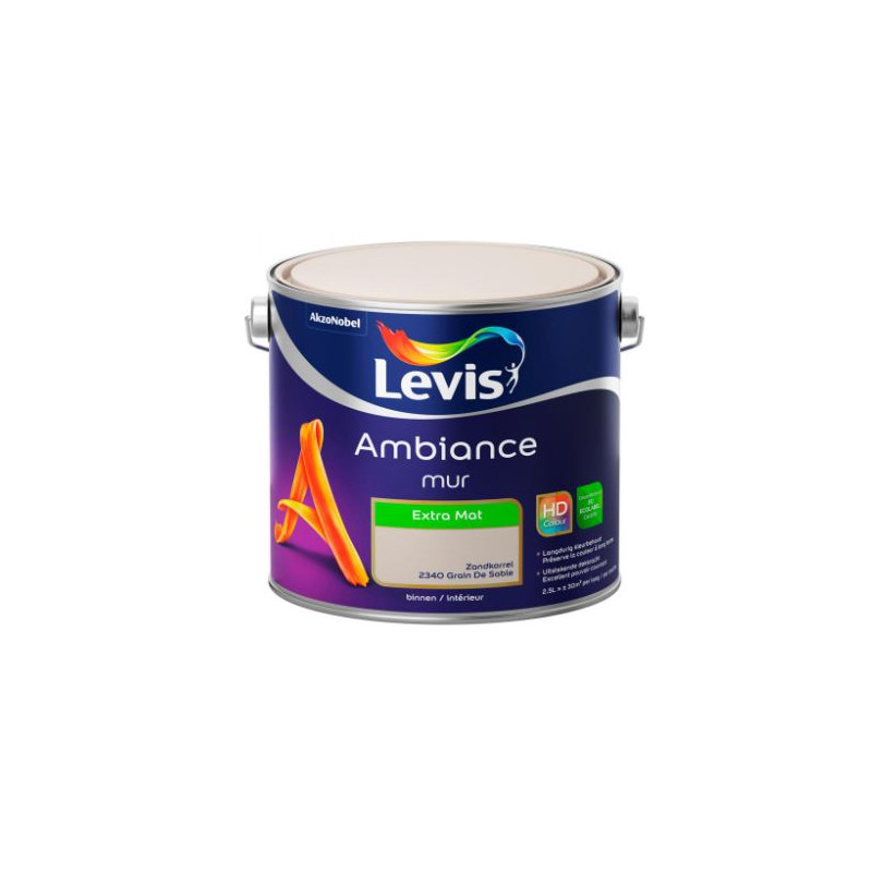 Peinture intérieure spéciale mur "AMBIANCE" blanc extra mat - LEVIS