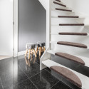 Marchette - tapis d\'escalier forme demi lune - camel, taupe, anthracite et noir - Oslo - Hamat - 2 tailles disponibles