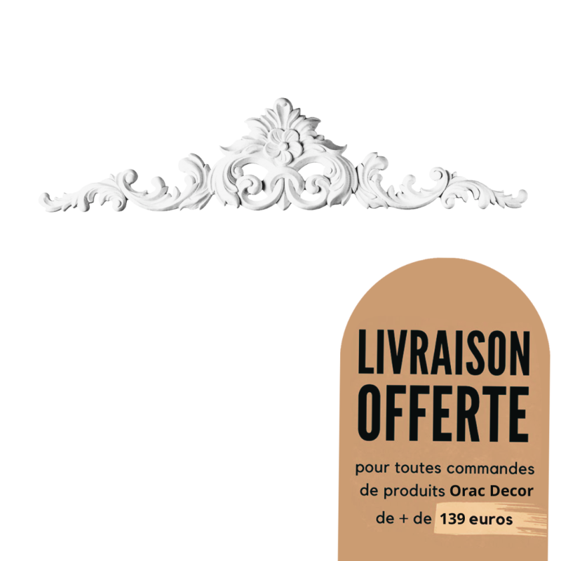 Encadrement de porte - moulure fronton - Purotouch® ‎‎- Orac Decor - D170