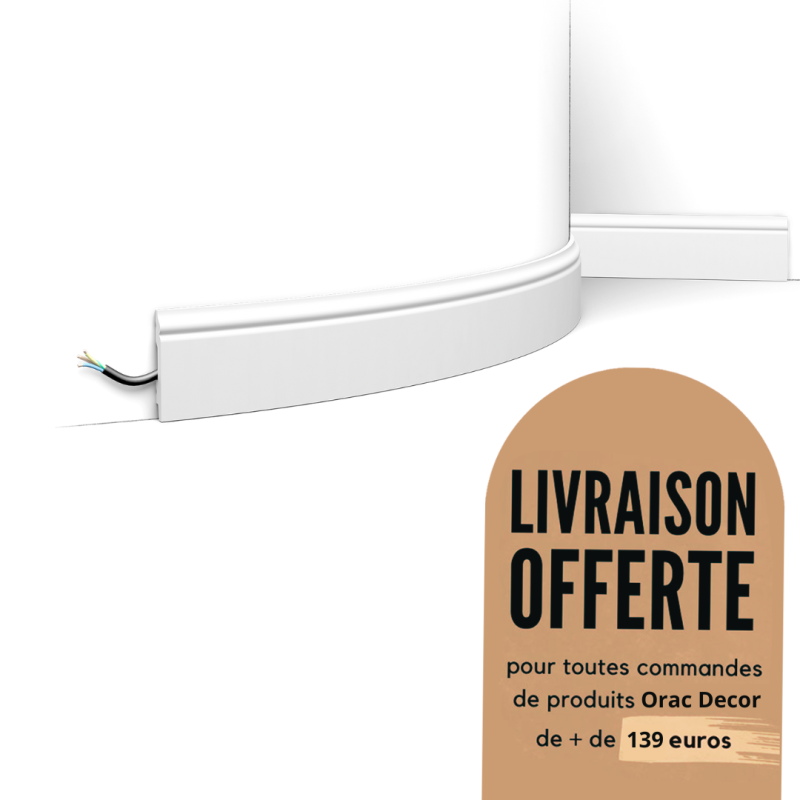 Plinthe design moulure décorative - Flex - CONTOUR - ORAC DECOR - SX165F