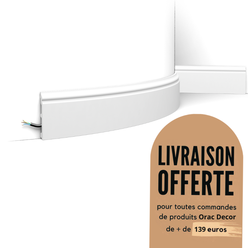 Plinthe design moulure décorative - Flex - CONTOUR - ORAC DECOR - SX173F