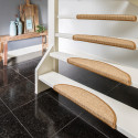 Marchette - tapis d\'escalier forme demi lune - naturel et tweed - Sisal - Hamat - 2 tailles disponibles