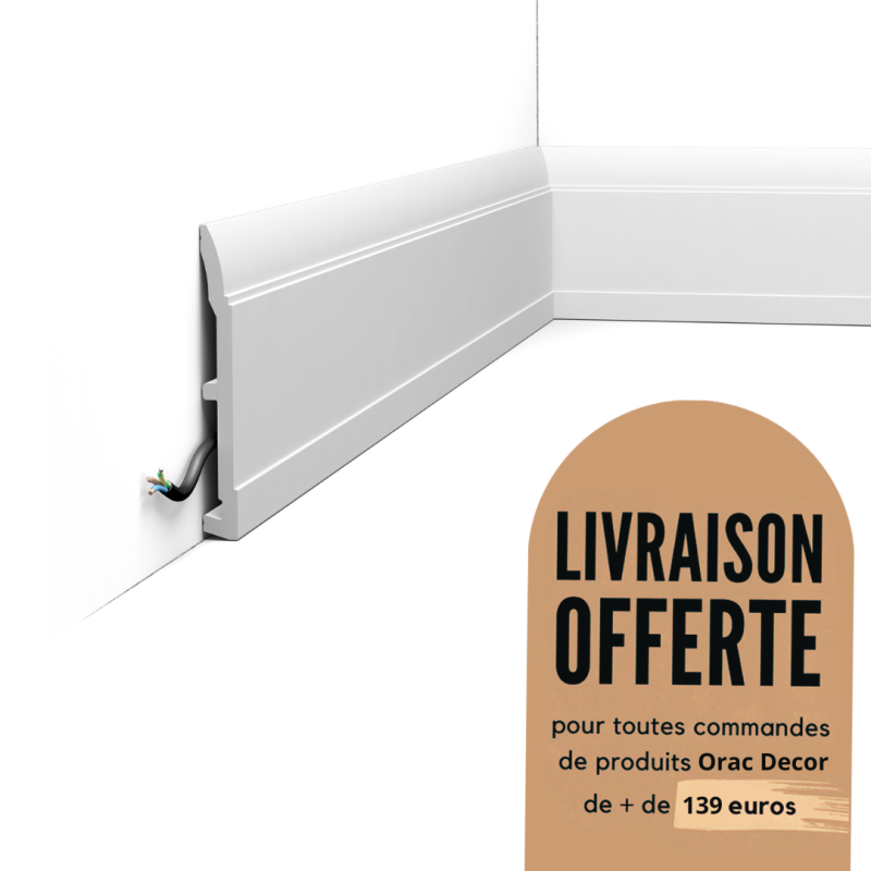 Plinthe design moulure décorative Duropolymer® - ORAC DECOR - SX104
