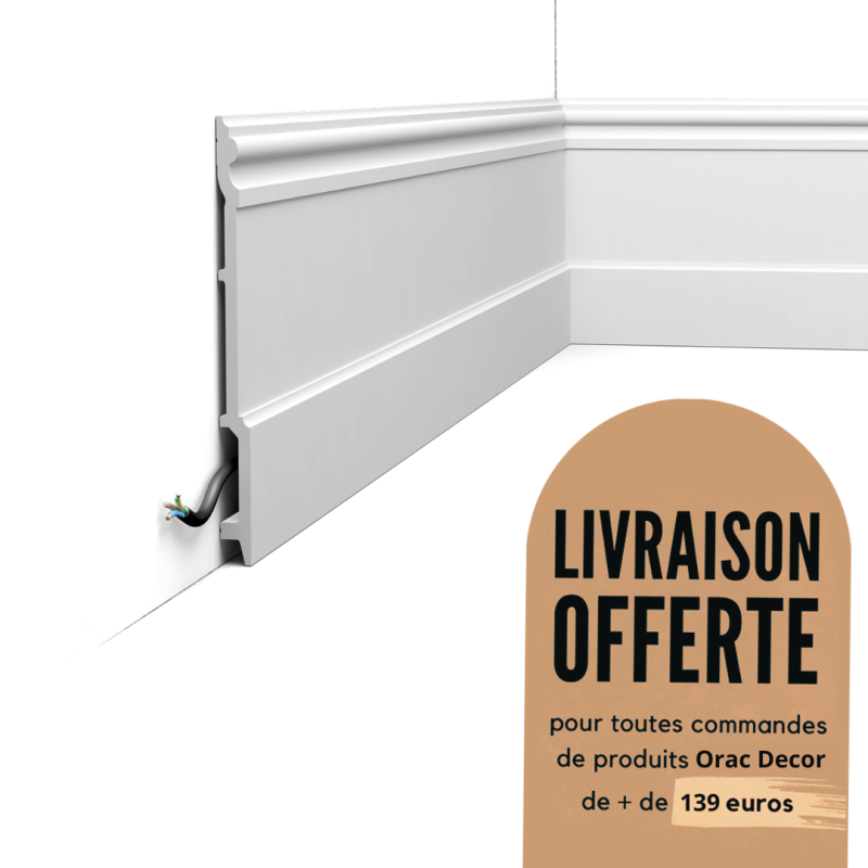 Plinthe design moulure décorative Duropolymer® - ORAC DECOR - SX191