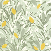 Papier peint vinyle sur intissé Cassis vert kaki et jaune - Azur - Caselio - AZU105457243