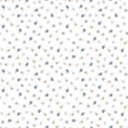 Papier peint intissé Fleurettes beige et bleu - Babyland 2 - Lutèce - 14843