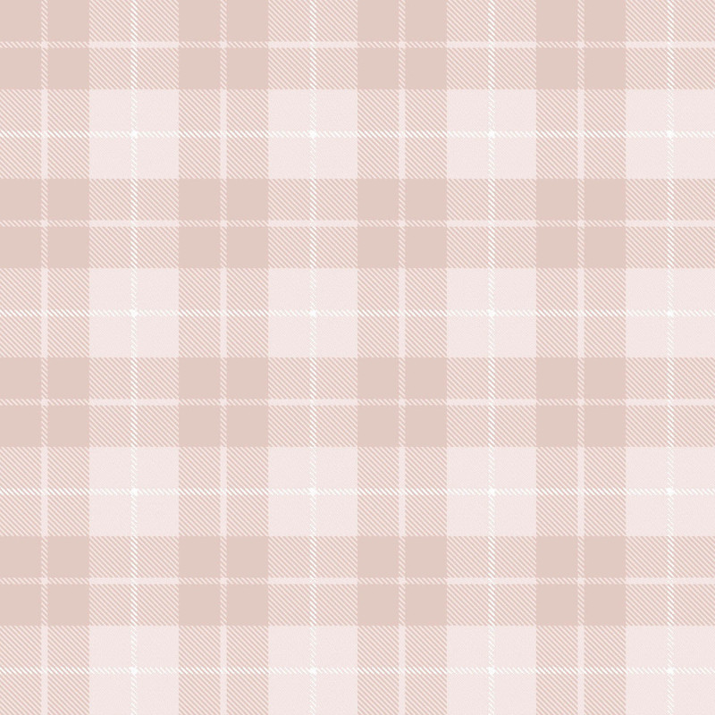 Papier peint intissé Tartan rose - Babyland 2 - Lutèce - 14874