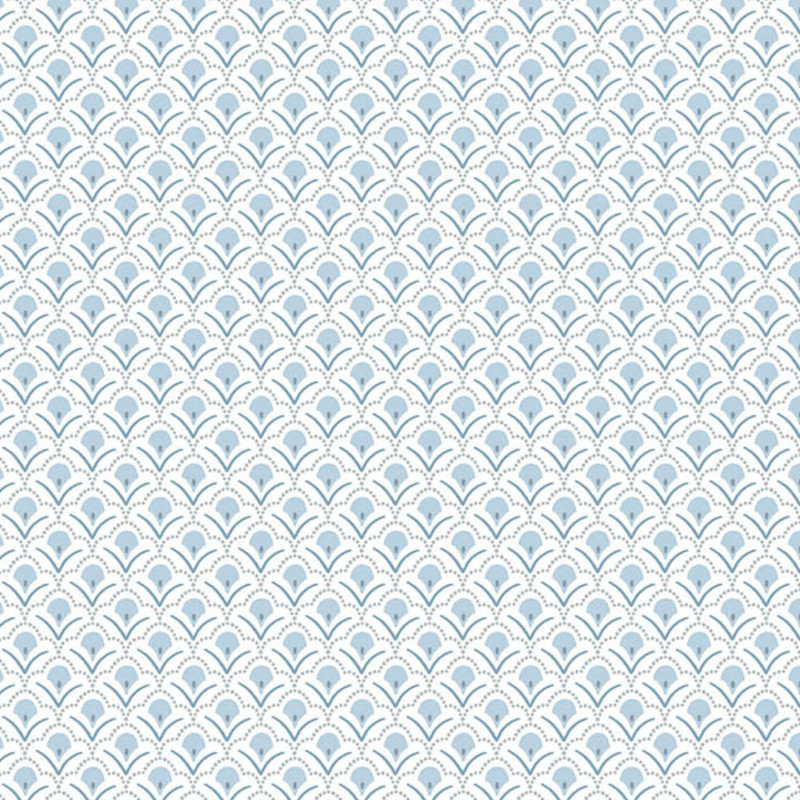 Papier peint intissé Plumetis bleu - Jardin Secret - Lutèce - G78514