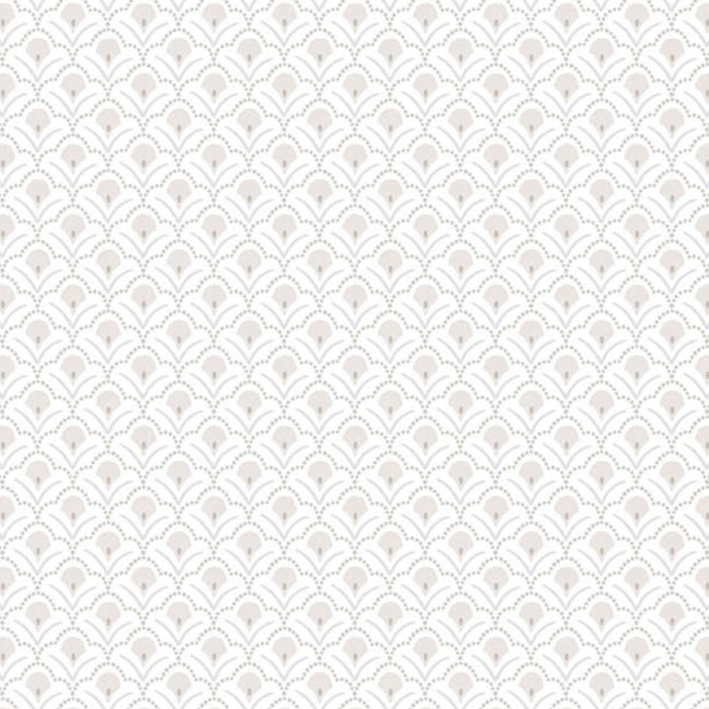 Papier peint intissé Plumetis gris et beige - Jardin Secret - Lutèce - G78513
