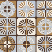 Papier peint intissé Ray Celestial bleu et taupe - Rock - Masureel - ROC402