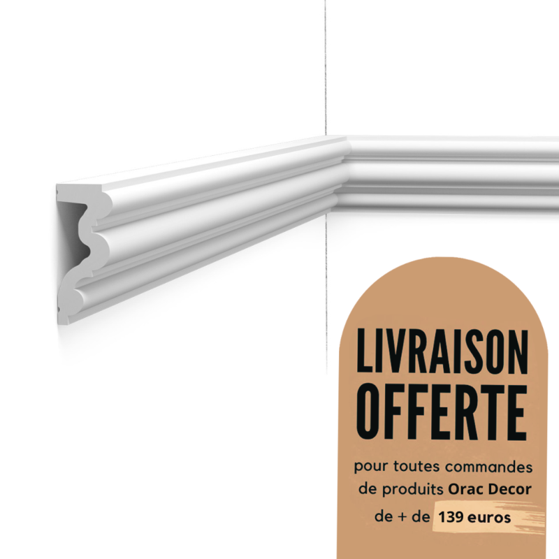 Cimaise murale - moulure décorative Purotouch® - Orac Decor - P4025
