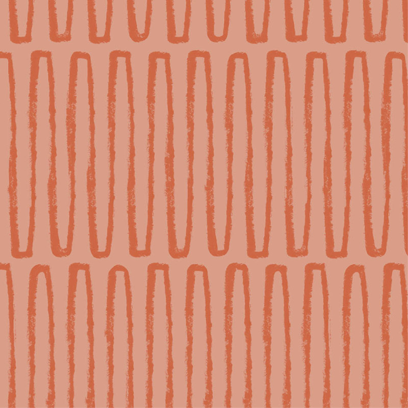 Papier peint intissé Lars zig zag corail - Délicatesse - Lutèce - FD26503