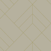 Papier peint intissé Sander géométrique beige et or - Délicatesse - Lutèce - FD26545