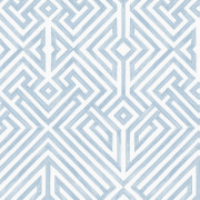 Papier peint intissé Lyon Treillis géométrique bleu - Délicatesse - Lutèce - FD26847