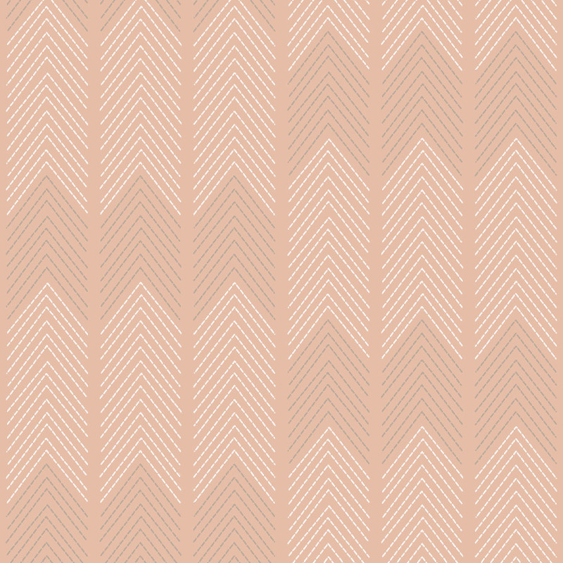 Papier peint intissé Nyle rayure chevron rose poudré - Délicatesse - Lutèce - FD26528