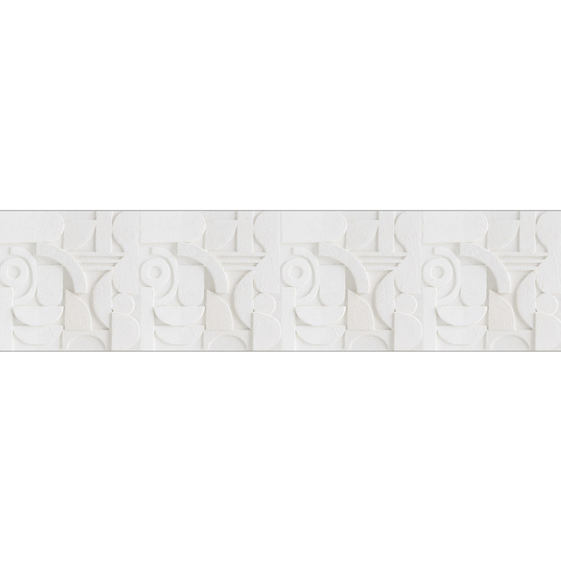 Soubassement intissé Mineral Base blanc - 400X100cm - Reliefs - Caselio - RLF106430006