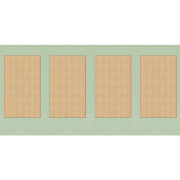 Soubassement intissé Canework Base vert - 200X100cm - Reliefs - Caselio - RLF106237007