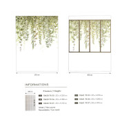 Panoramique intissé Window vert - 212X310cm - Reliefs - Caselio - RLF106307027