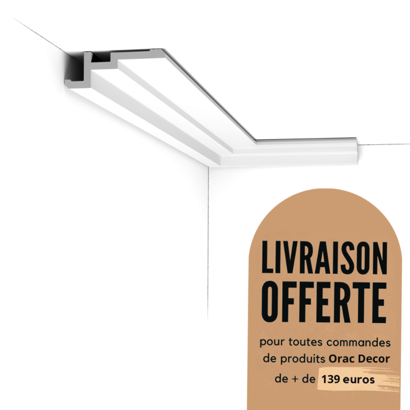 Corniche plafond - moulure décorative - Duropolymer®  - Orac Decor - CX196