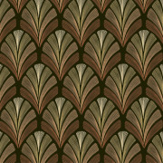 Papier peint intissé Folies St-James terracotta - Années Folles - Casadeco - ANFO201053215