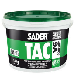 Colle Sol acrylique Hautes performances SADER TAC V6 Bostik - 1kg