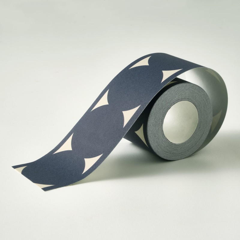 Frise papier peint intissé La Coquette bleu pétrole - Années Folles - Casadeco - ANFO201116341