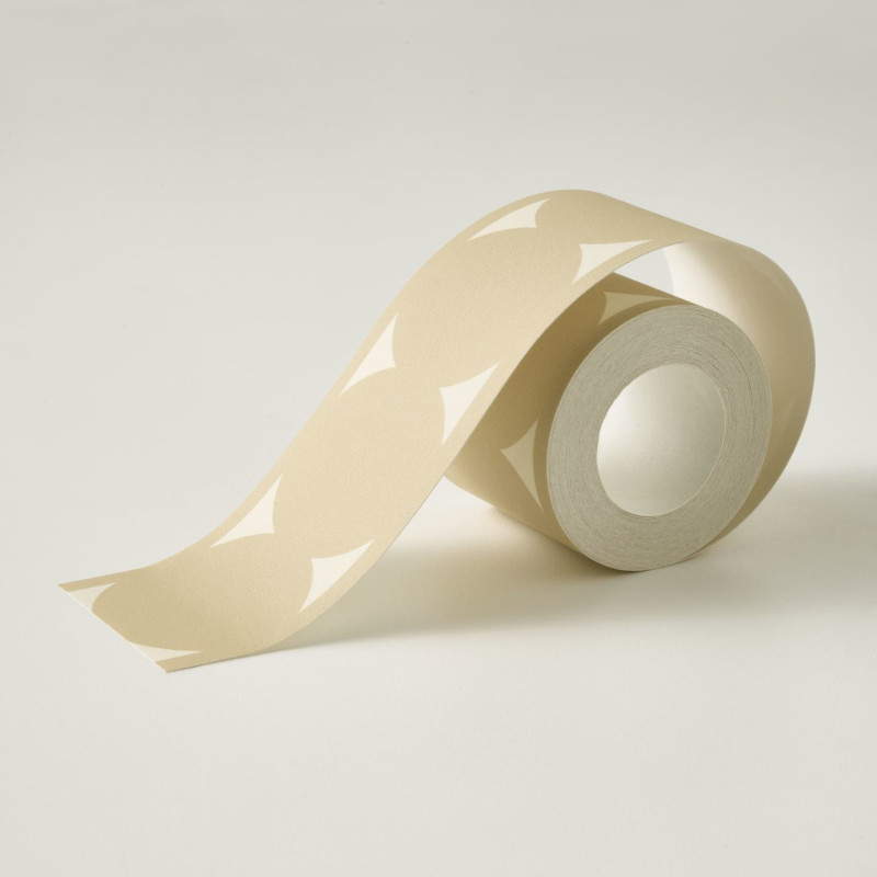 Frise papier peint intissé La Coquette beige lin - Années Folles - Casadeco - ANFO201111722