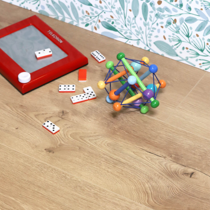 Sol Stratifié - parquet chêne bois blond - waterproof - Vivid 553 - Skandor - Pergo