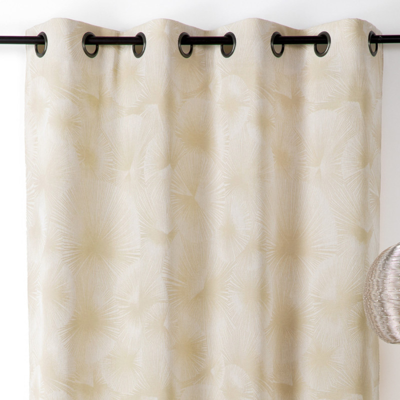 Rideau à œillets Soleil beige sable - 140x260cm - Linder - 221-25-10202-375