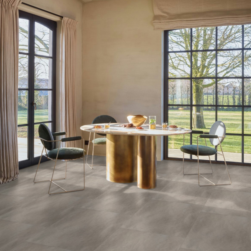 Dalle PVC clipsable - carrelage Cemento taupe - 60001482 - Spirit Pro - BERRY ALLOC