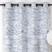 Rideau à œillets Nuage bleu nuit et blanc - 140x240cm - Linder - 548-49-10203-375