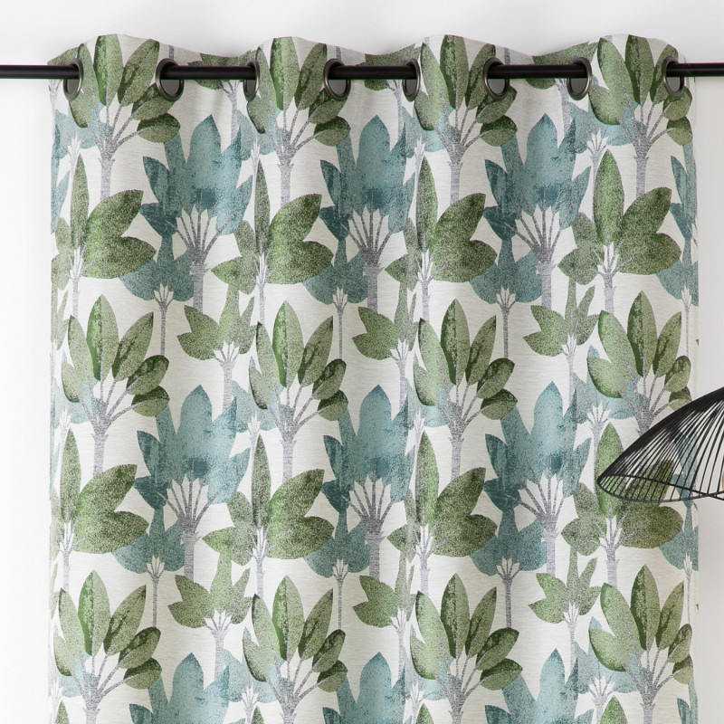 Rideau à œillets Osiris vert nil - 145x240cm - Linder - 1938-80-375