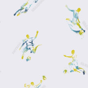 Papier peint Football Club Vert - Only Boys - Caselio - OLB64847070