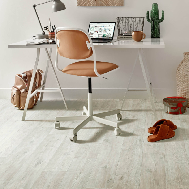 Sol PVC - Anapurna 506 parquet grège - Texmark - IVC - rouleau 4M