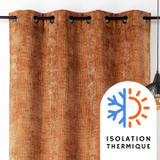 Rideau à œillets Colorado orange caramel - 135x260cm - Linder - 1937-38-375