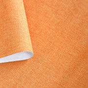 Papier peint Linen Uni orange moyen - LINEN - Caselio - INN68523187