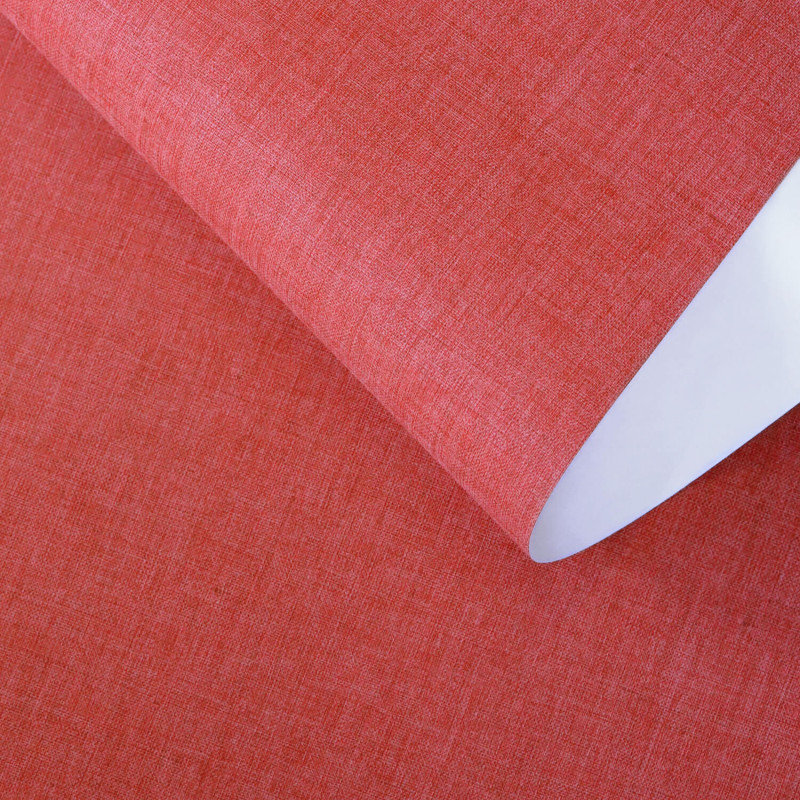 Papier peint Linen Uni rouge - LINEN - Caselio - INN68528000