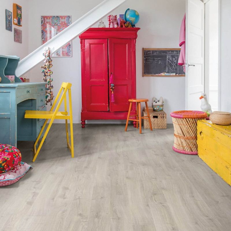 Sol Stratifié - Chêne Newcastle gris -  EL3580 - Eligna - QUICK STEP