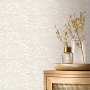 Papier peint intissé Harmony beige or - Light - Caselio - LIG106640127