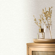 Papier peint intissé Harmony blanc irisé - Light - Caselio - LIG106640000