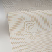 Papier peint vinyle sur intissé Softness blanc or - Light - Caselio - LIG106570014