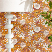 Papier peint vinyle sur intissé Emy orange rose - Twist - Caselio - TST106463142
