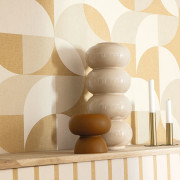 Papier peint vinyle sur intissé Charly beige - Twist - Caselio - TST106441000