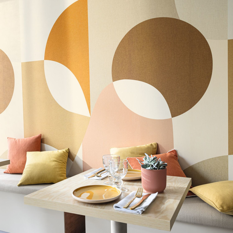 Panoramique intissé Molly orange beige - 200X310cm - Twist - Caselio - TST106452004