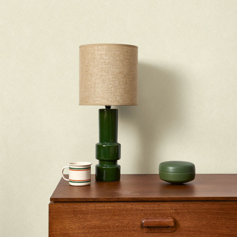 Papier peint vinyle sur intissé Uni vert litchen - Nest - Casadeco - NEST201007077