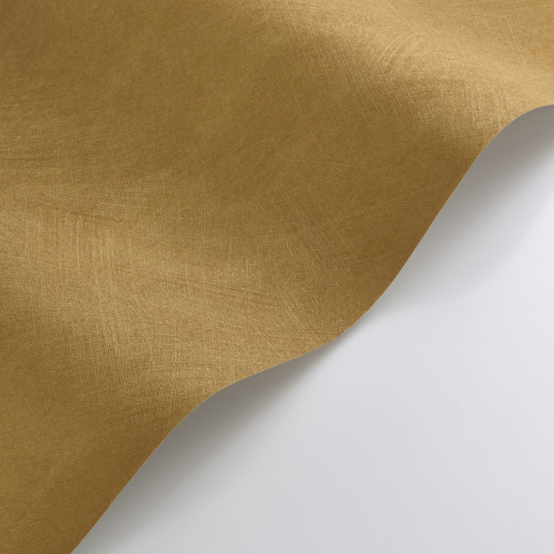 Papier peint vinyle sur intissé Uni jaune moutarde - Nest - Casadeco - NEST201002080