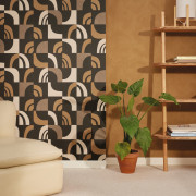 Papier peint vinyle sur intissé Empreinte terre cuite - Origine - Caselio - OGN106072098