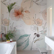 Panoramique vinyle sur intissé Elegant Floral - 280x159cm - Orom 2 - Grandeco - A72701